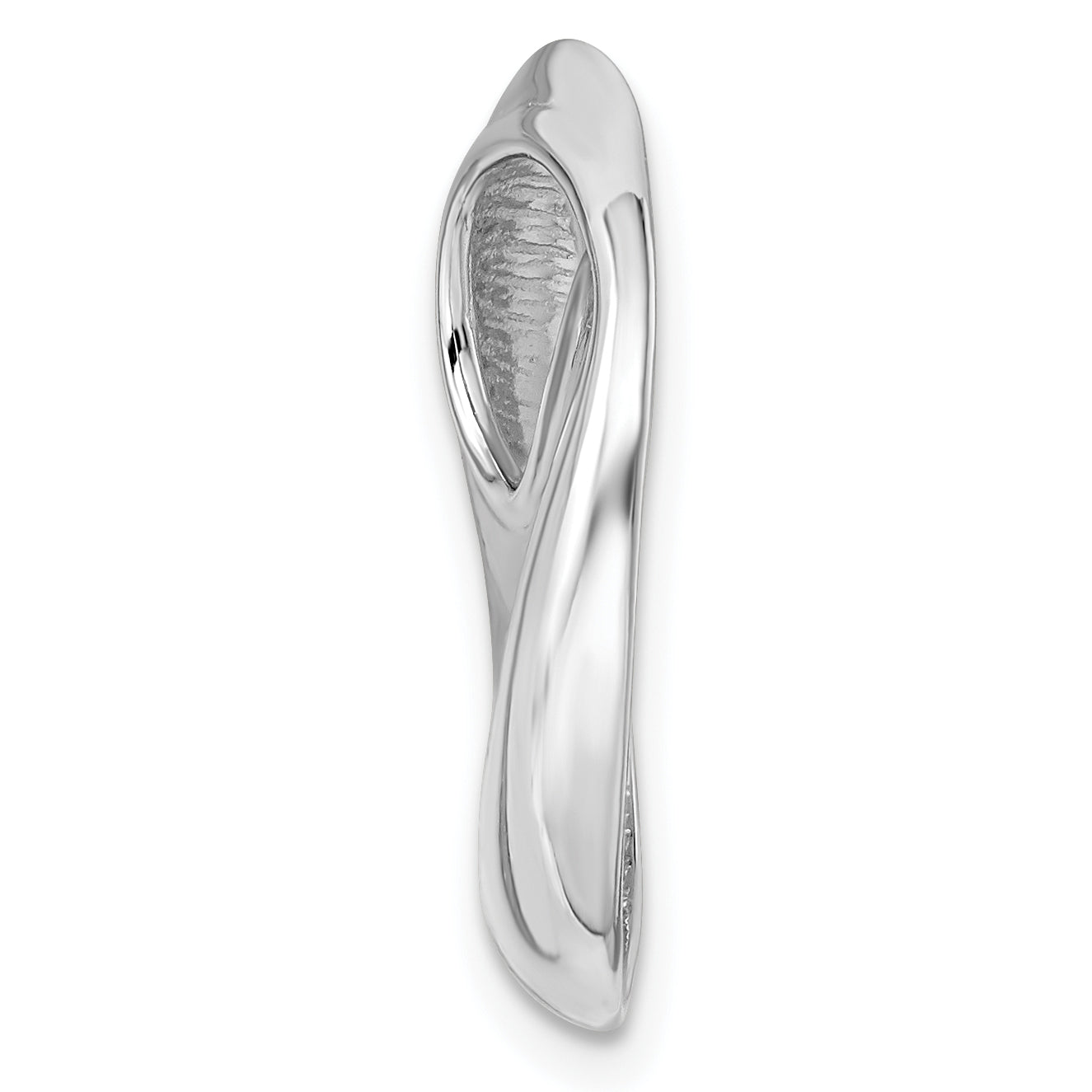 Sterling Silver Rhodium-platedCircle Slide Secondary image