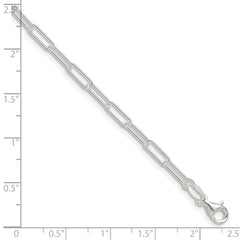 Sterling Silver Polished 3mm Elongated Cable Chain