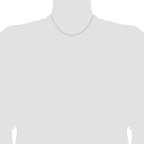 Sophia Jewelers 925 Sterling Silver Solid Curb Chain Necklace 16 Inch