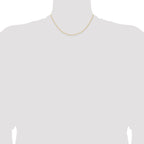 Sophia Jewelers 925 Sterling Silver Flash Gold Curb Chain Necklace 16 Polished Finish