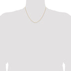 Sophia Jewelers 925 Sterling Silver Flash Gold Curb Chain Necklace 16 Polished Finish