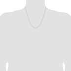 Sophia Jewelers 925 Sterling Silver Flash Gold Curb Chain Necklace 16 Polished Finish