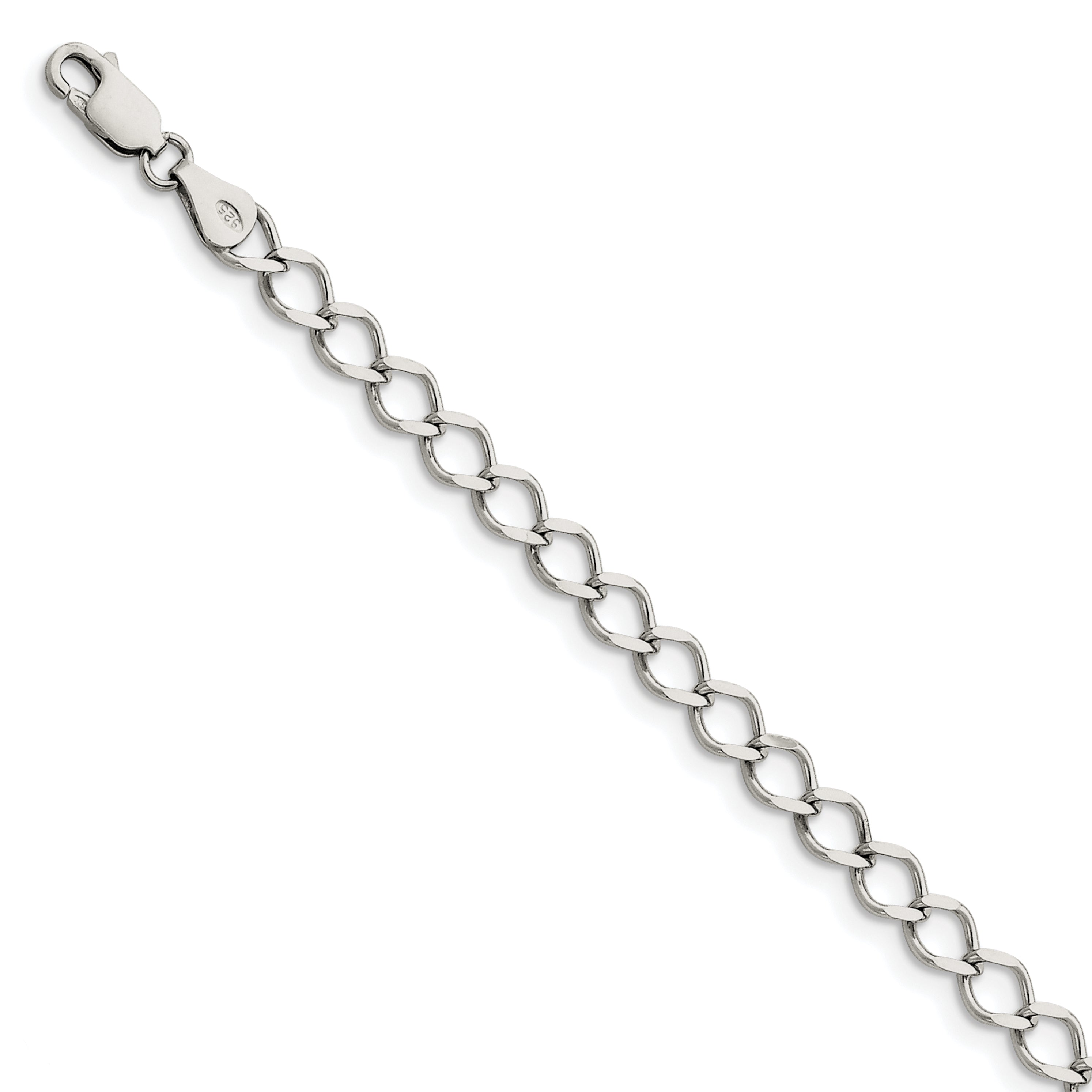 Sterling Silver 5.75mm Fancy Curb Chain Main image