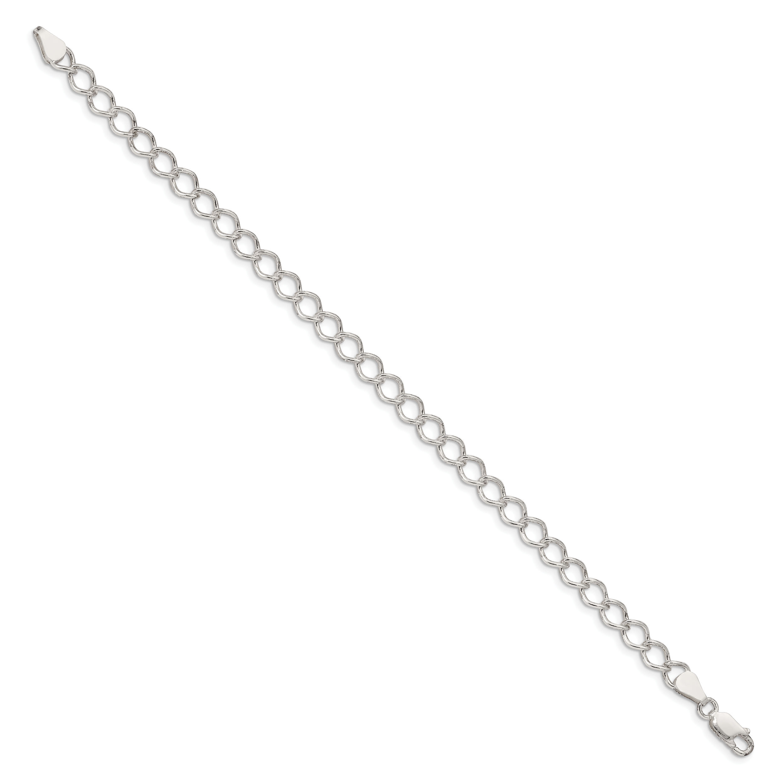 Sterling Silver 5.75mm Fancy Open Curb Chain Secondary image