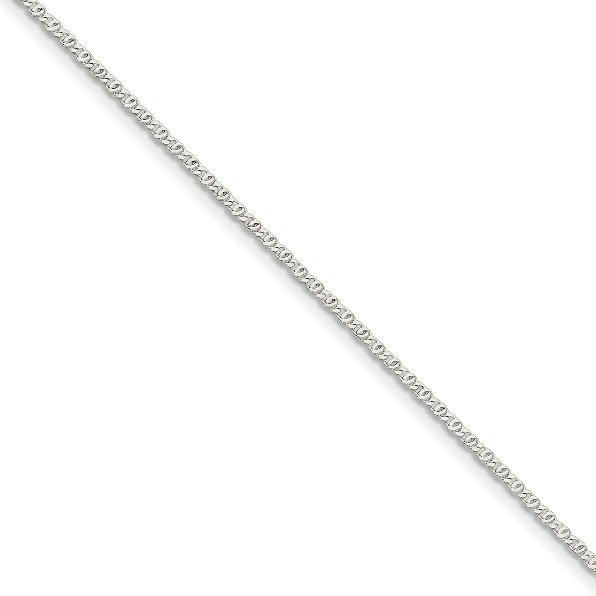 Sterling Silver 2mm Fancy Anchor Pendant Chain