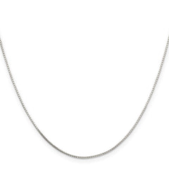 Sterling Silver 925 Mirror Box Chain Necklace with Anti-Tarnish Finish