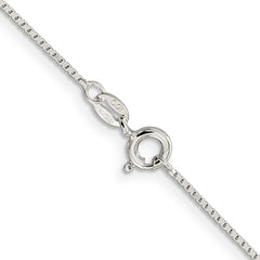 Sterling Silver 925 Mirror Box Chain Necklace with Anti-Tarnish Finish