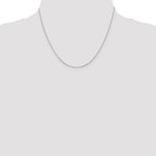 8-Sided Mirror Box Chain Necklace in Sterling Silver