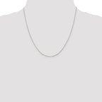 8-Sided Mirror Box Chain Necklace in Sterling Silver