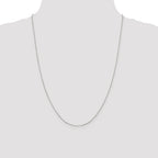 8-Sided Mirror Box Chain Necklace in Sterling Silver