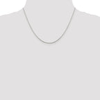 8-Sided Mirror Box Chain Necklace in Sterling Silver
