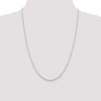 8-Sided Mirror Box Chain Necklace in Sterling Silver