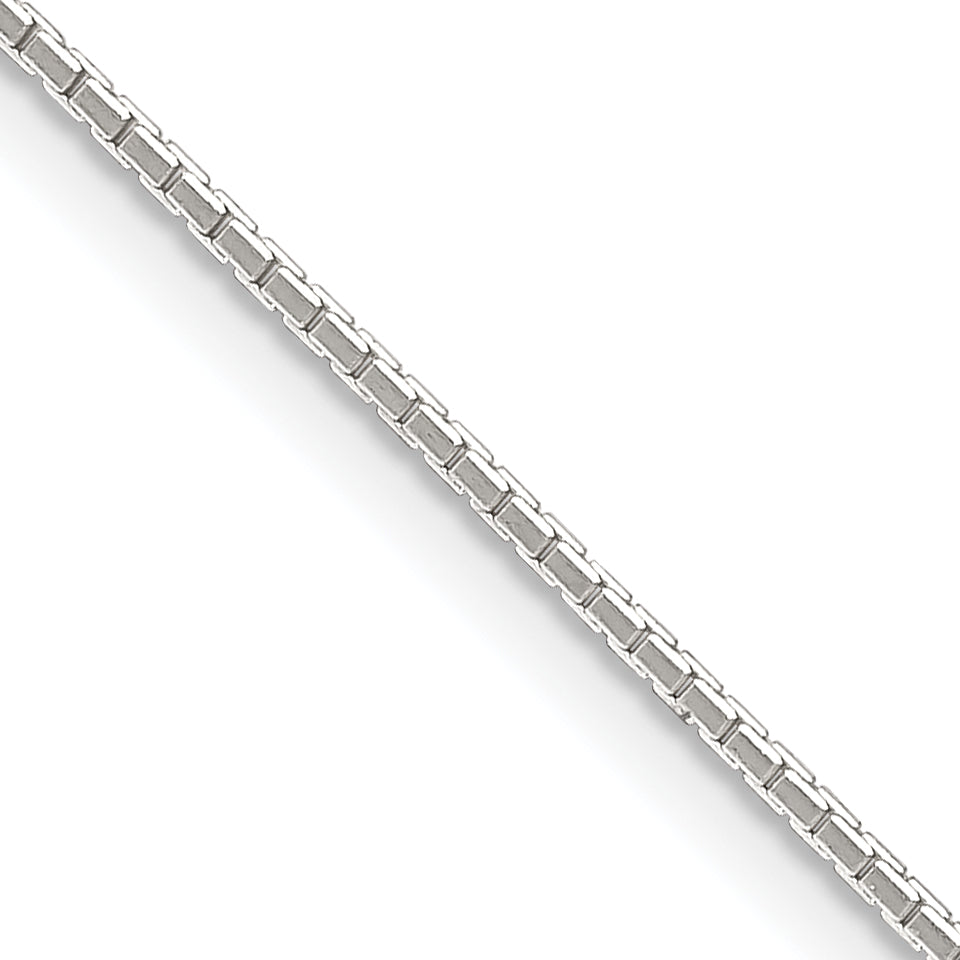 Sterling Silver .9mm 8 Sided Diamond-cut Mirror Box Chain Main image