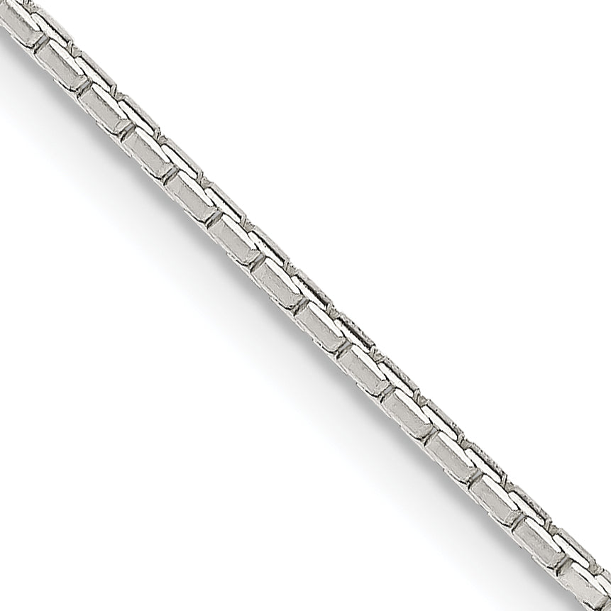Sterling Silver 1.2mm 8 Sided Diamond-cut Mirror Box Chain Main image