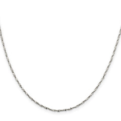 Sterling Silver 1.6mm Twisted Serpentine Chain