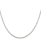 Twisted Serpentine Chain Necklace in Sterling Silver, 1.8mm