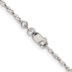Twisted Serpentine Chain Necklace in Sterling Silver, 1.8mm