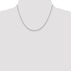Twisted Serpentine Chain Necklace in Sterling Silver, 1.8mm
