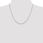 Twisted Serpentine Chain Necklace in Sterling Silver, 1.8mm