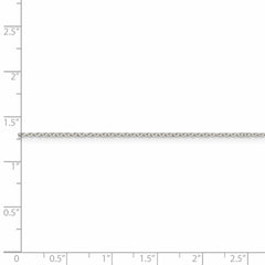 Sterling Silver 925 Polished Cable Necklace Solid Pendant Chain 18