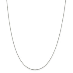 Sterling Silver 925 Polished Cable Necklace Solid Pendant Chain 18