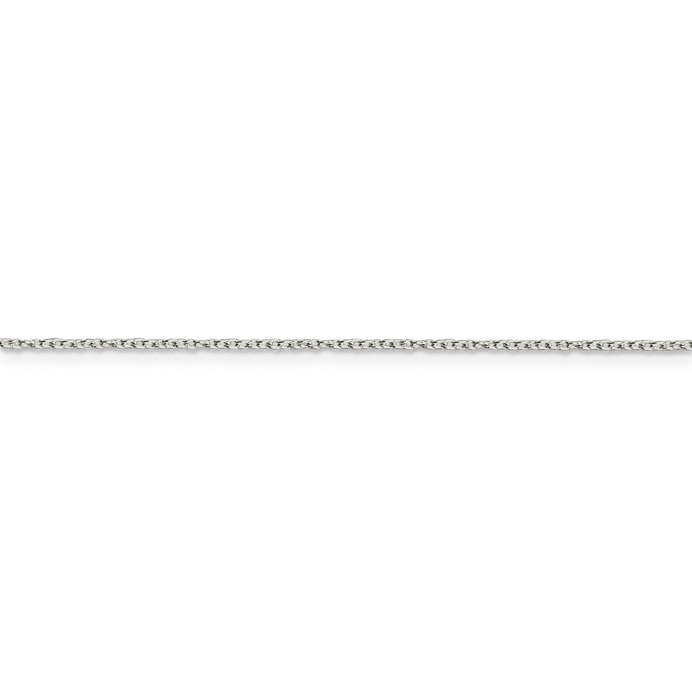 Sophia Jewelers Polished 925 Sterling Silver 18" Cable Chain Necklace