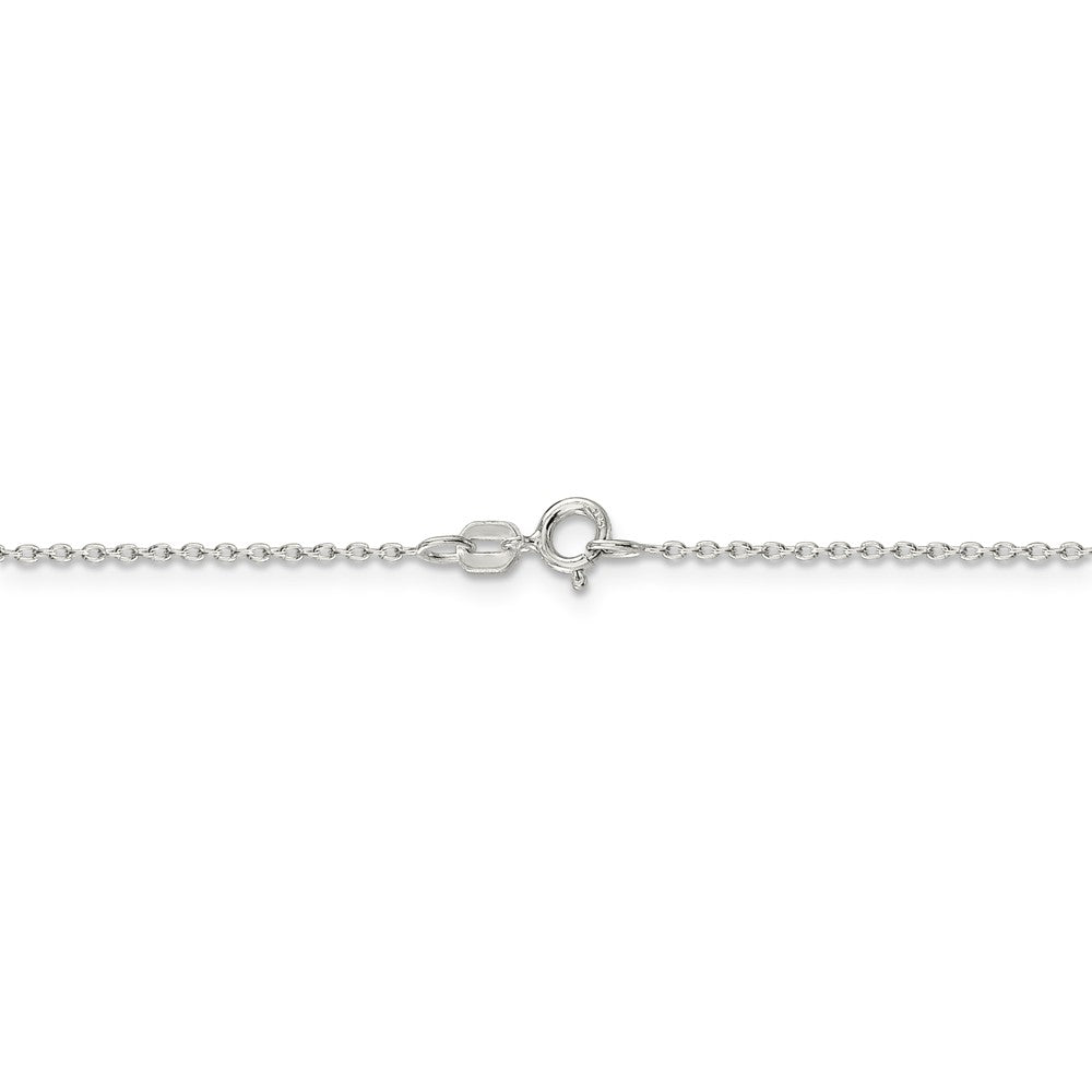 Sophia Jewelers Polished 925 Sterling Silver 18" Cable Chain Necklace