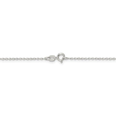 Sophia Jewelers Polished 925 Sterling Silver 18" Cable Chain Necklace
