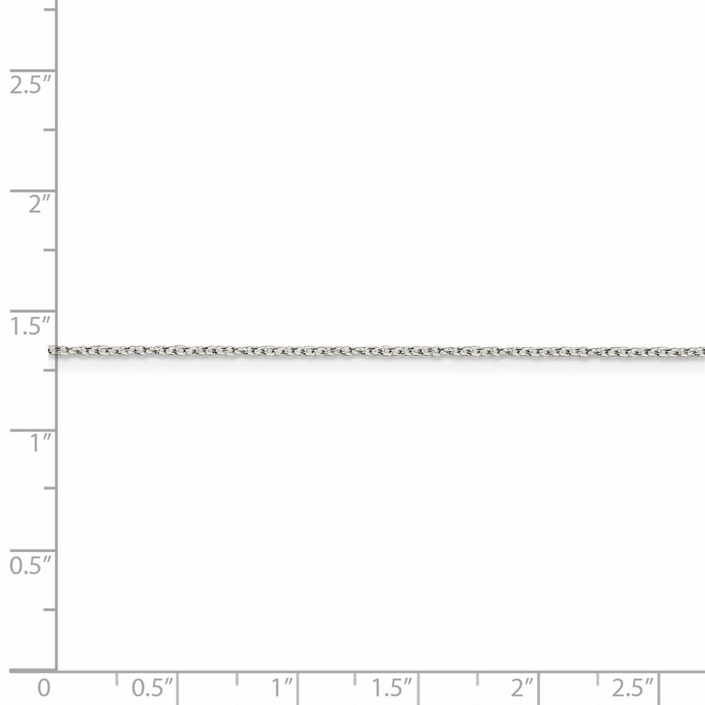 Sophia Jewelers Polished 925 Sterling Silver 18" Cable Chain Necklace
