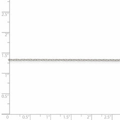 Sophia Jewelers Polished 925 Sterling Silver 18" Cable Chain Necklace