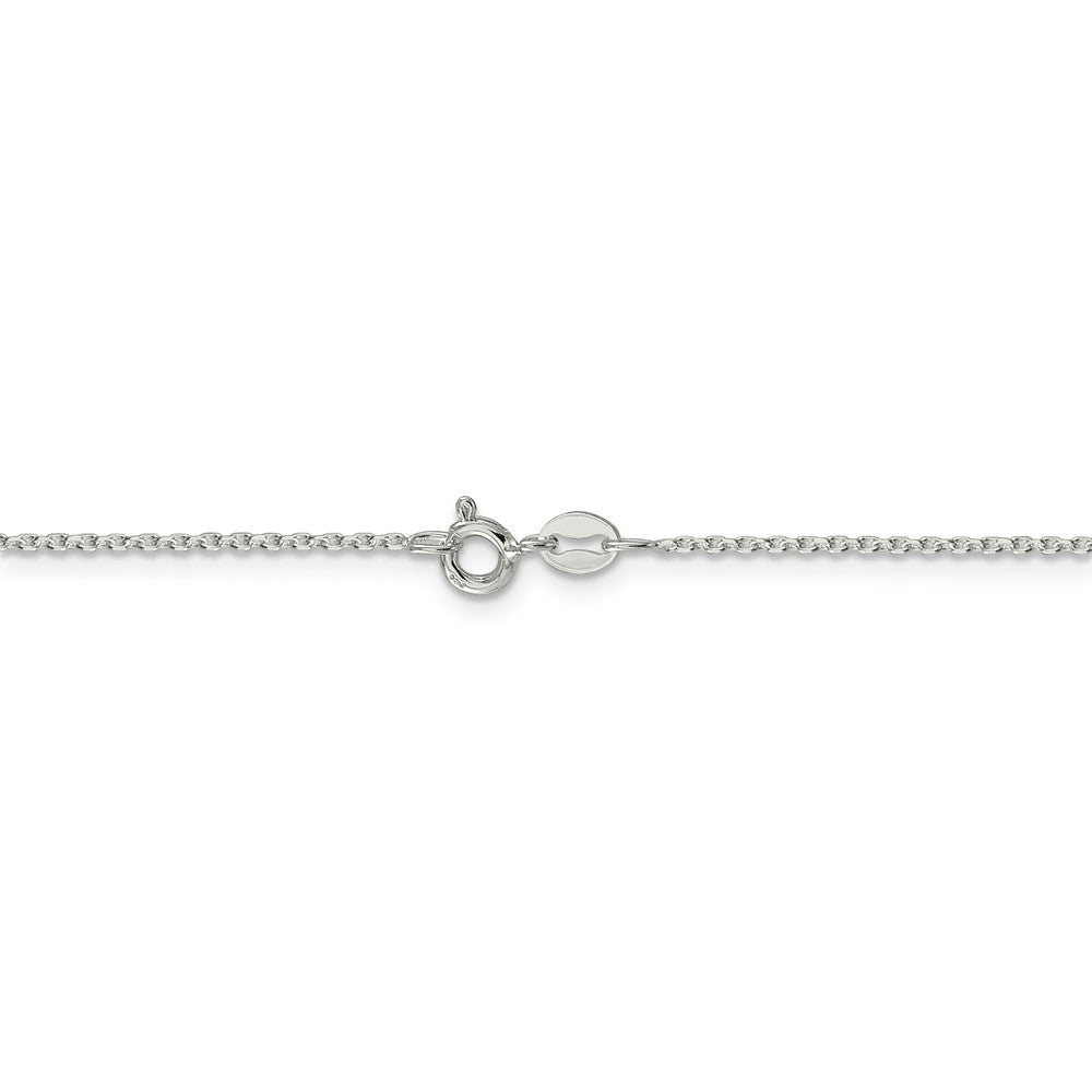 Sterling Silver 1.25mm Diamond-cut Cable Chain