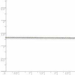 Sterling Silver 1.25mm Diamond-cut Cable Chain