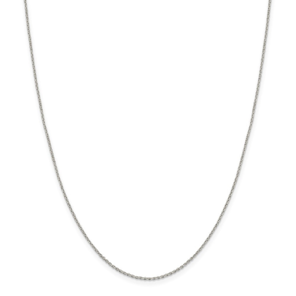 Sophia Jewelers Sterling Silver Diamond-Cut Cable Necklace 18 Polished