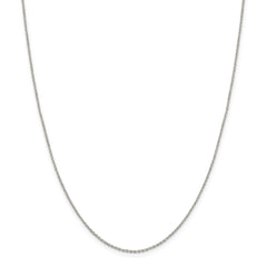 Sophia Jewelers Sterling Silver Diamond-Cut Cable Necklace 18 Polished