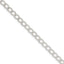 Sterling Silver 4.5mm Half round Wire Curb Chain