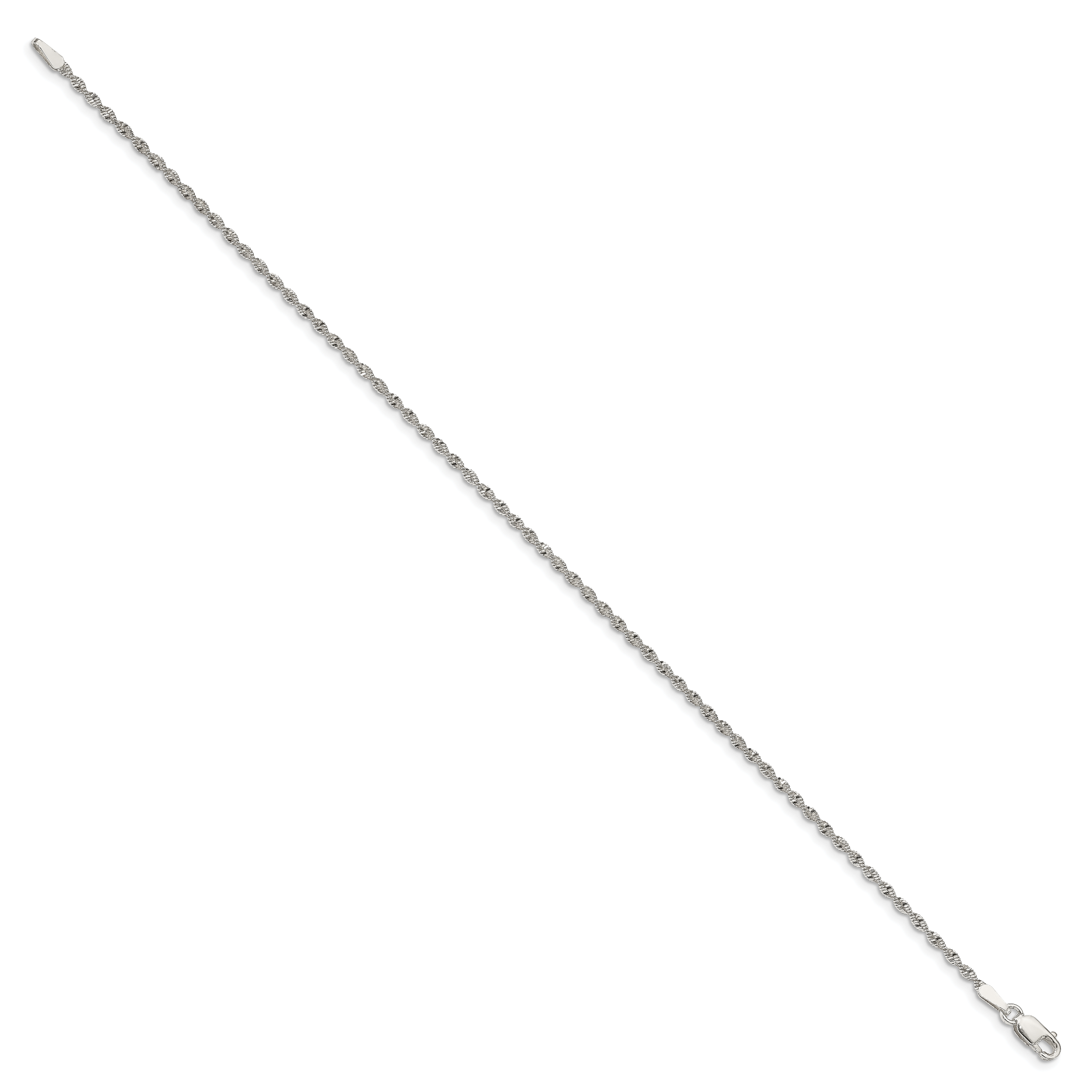 Sterling Silver 1.65mm Twisted Herringbone Chain Secondary image