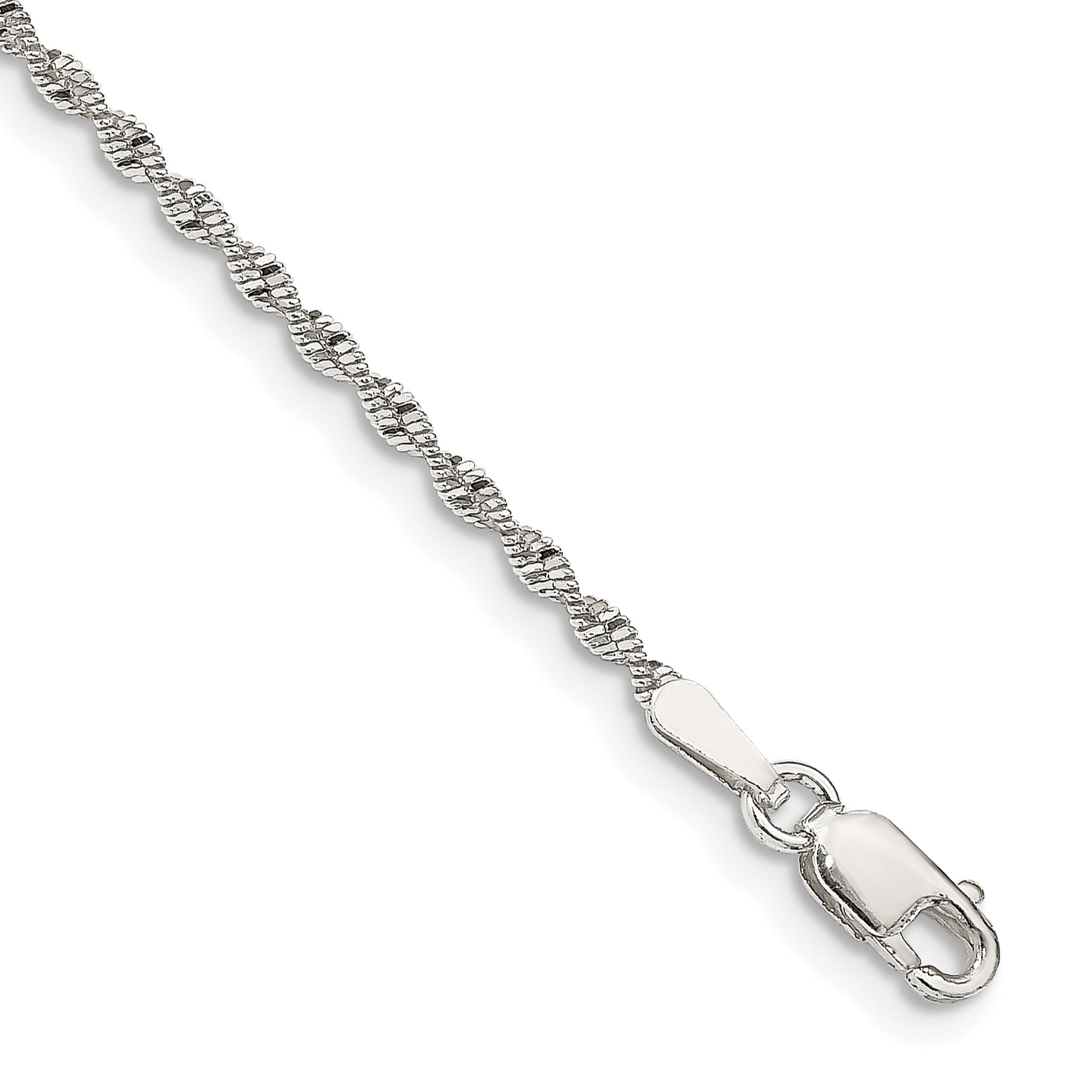 Sterling Silver 1.65mm Twisted Herringbone Chain Main image