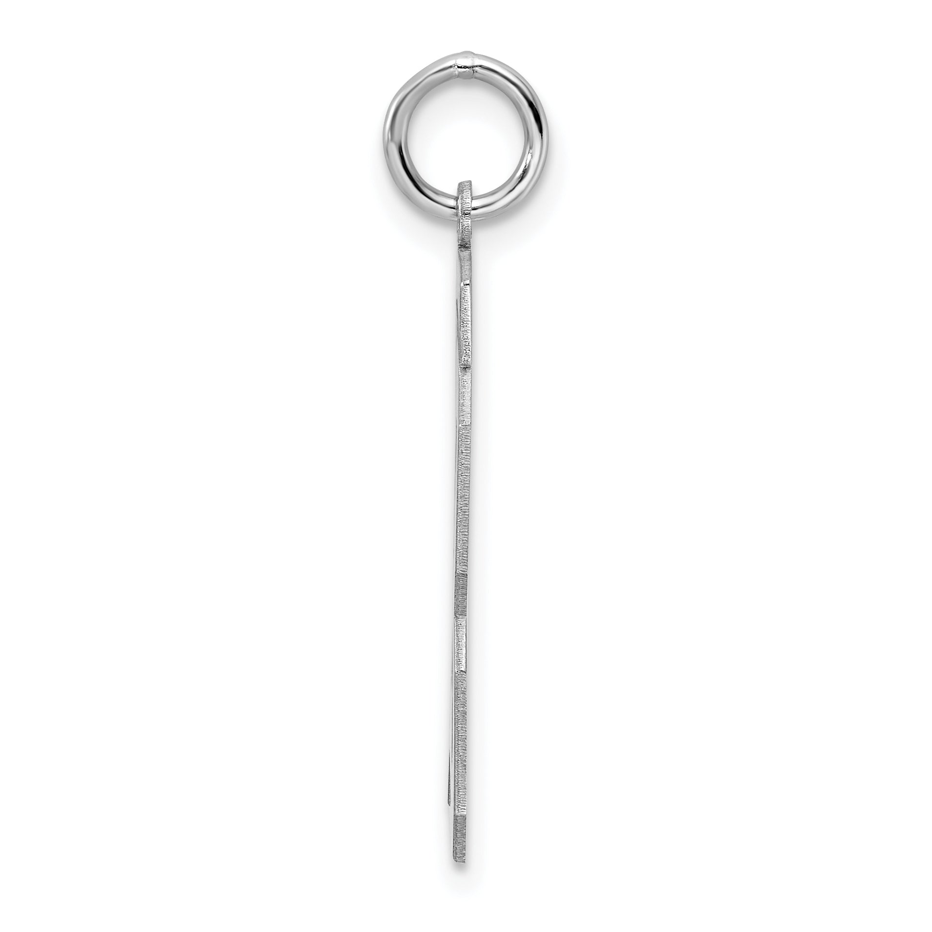 Sterling Silver Rhodium-plated Large Polished Number 13 Charm Secondary image