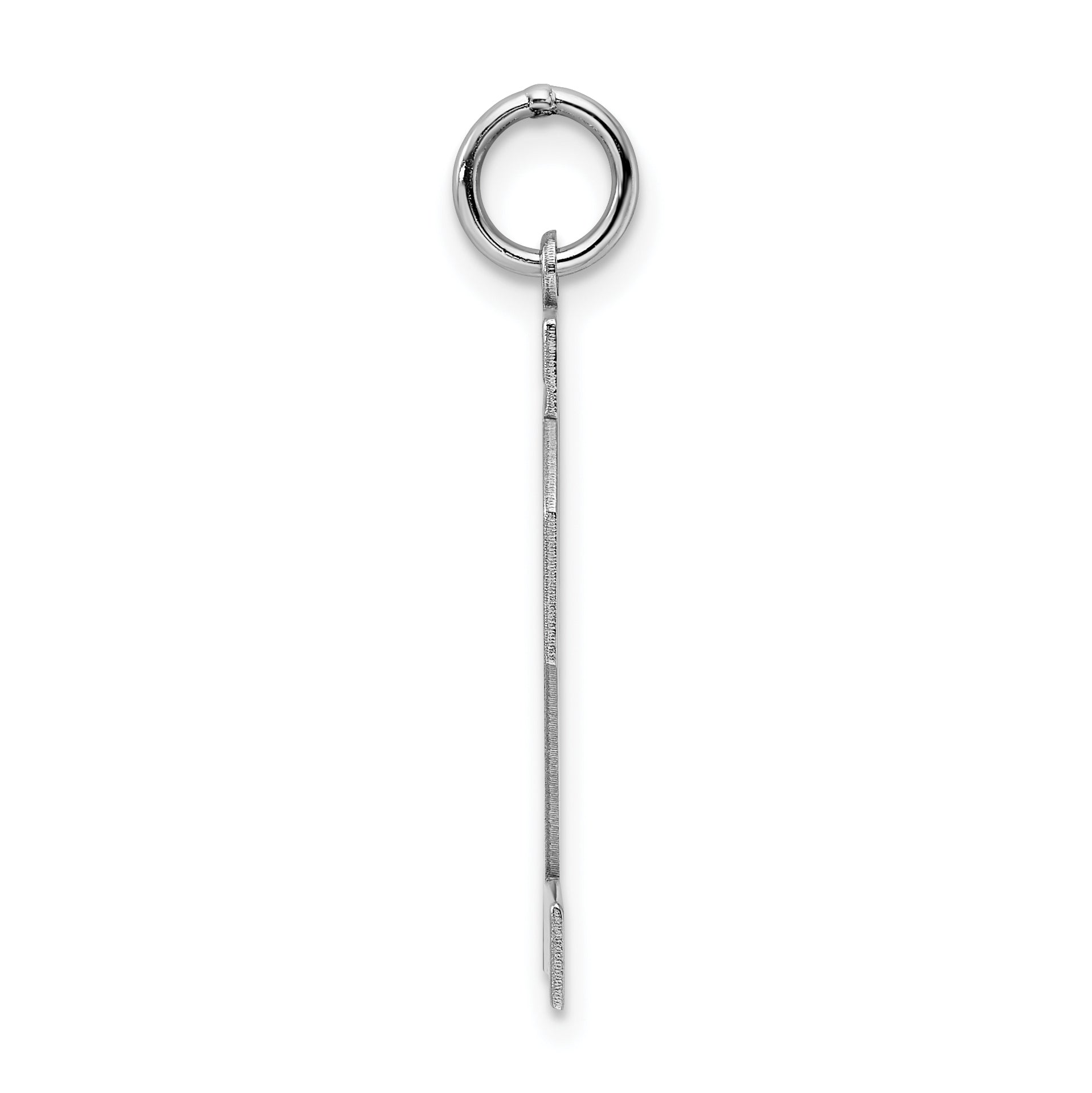 Sterling Silver Rhodium-plated Large Polished Number 22 Charm Secondary image