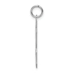 Sterling Silver Rhodium-plated Large Polished Number 23 Charm