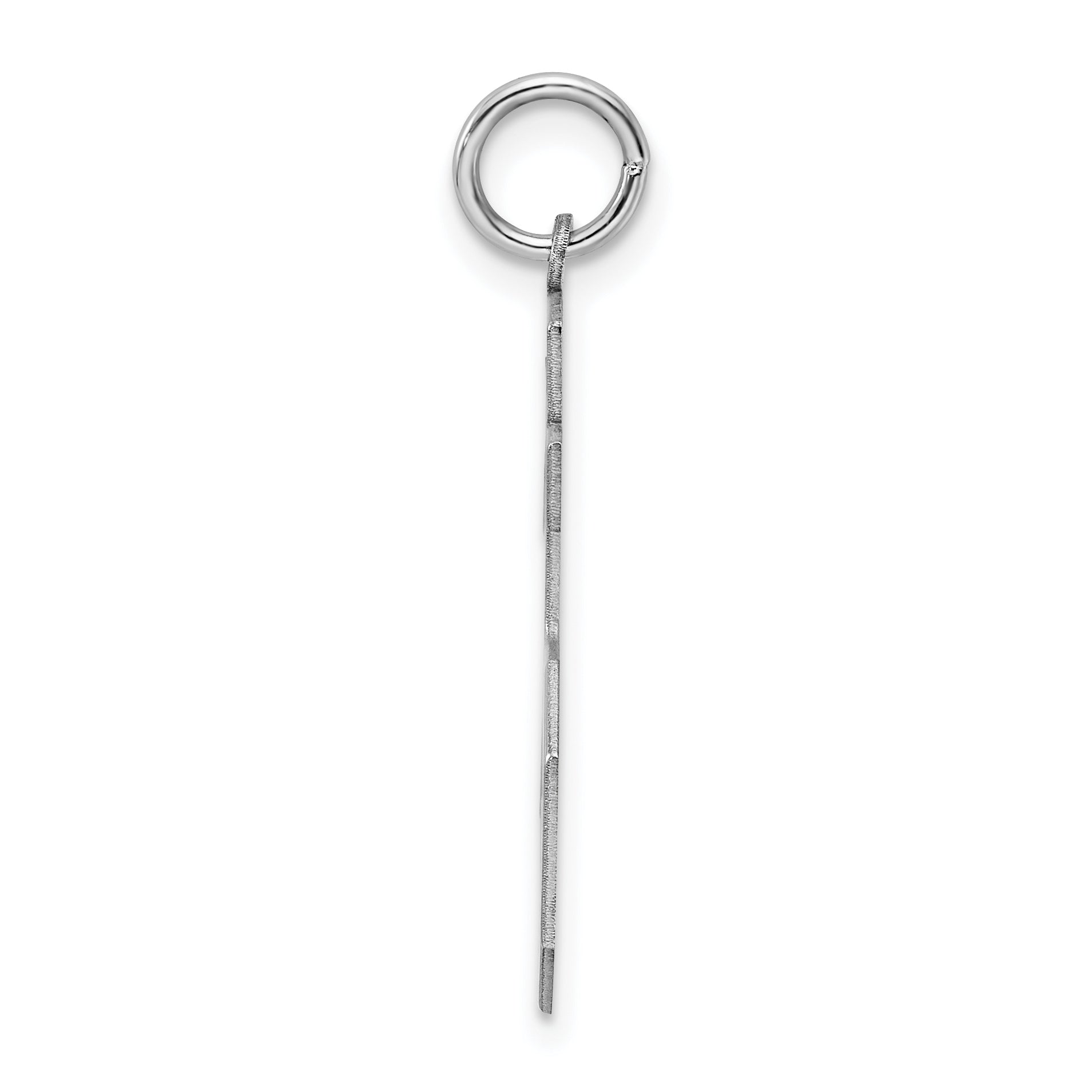 Sterling Silver Rhodium-plated Large Polished Number 25 Charm Secondary image