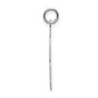 Sterling Silver Rhodium-plated Large Polished Number 48 Charm