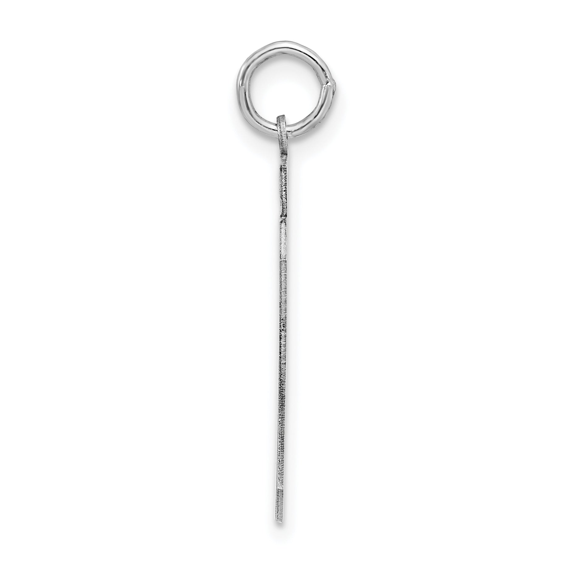 Sterling Silver Rhodium-plated Large Polished Number 59 Charm Secondary image