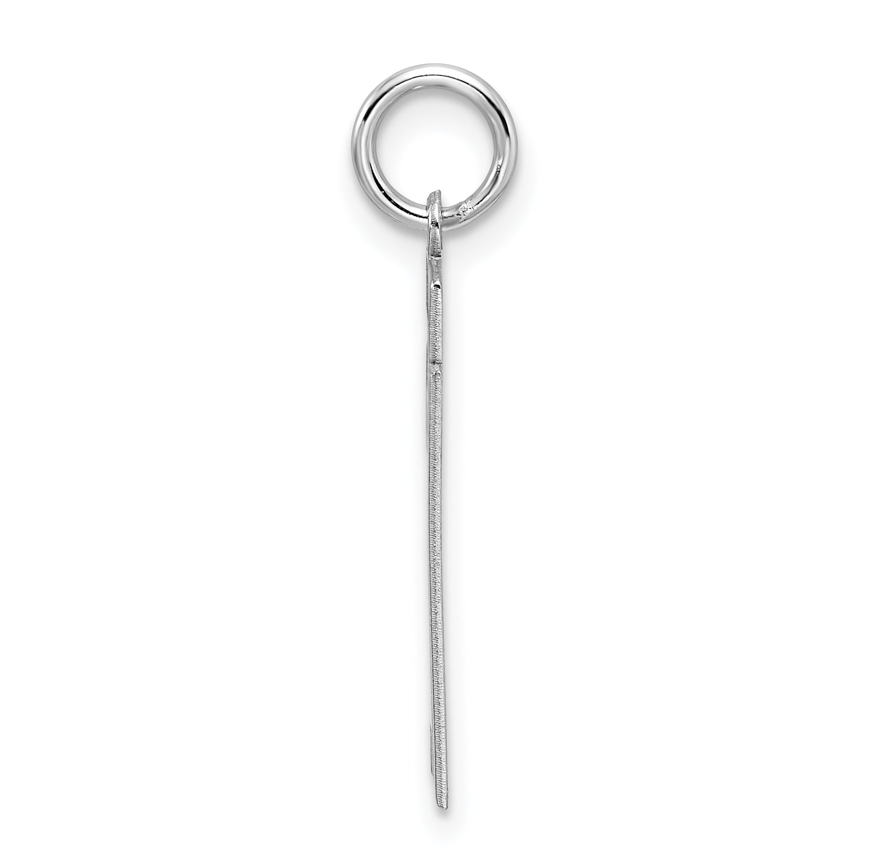 Sterling Silver/Rhodium-plated Satin Number 21 Charm Secondary image