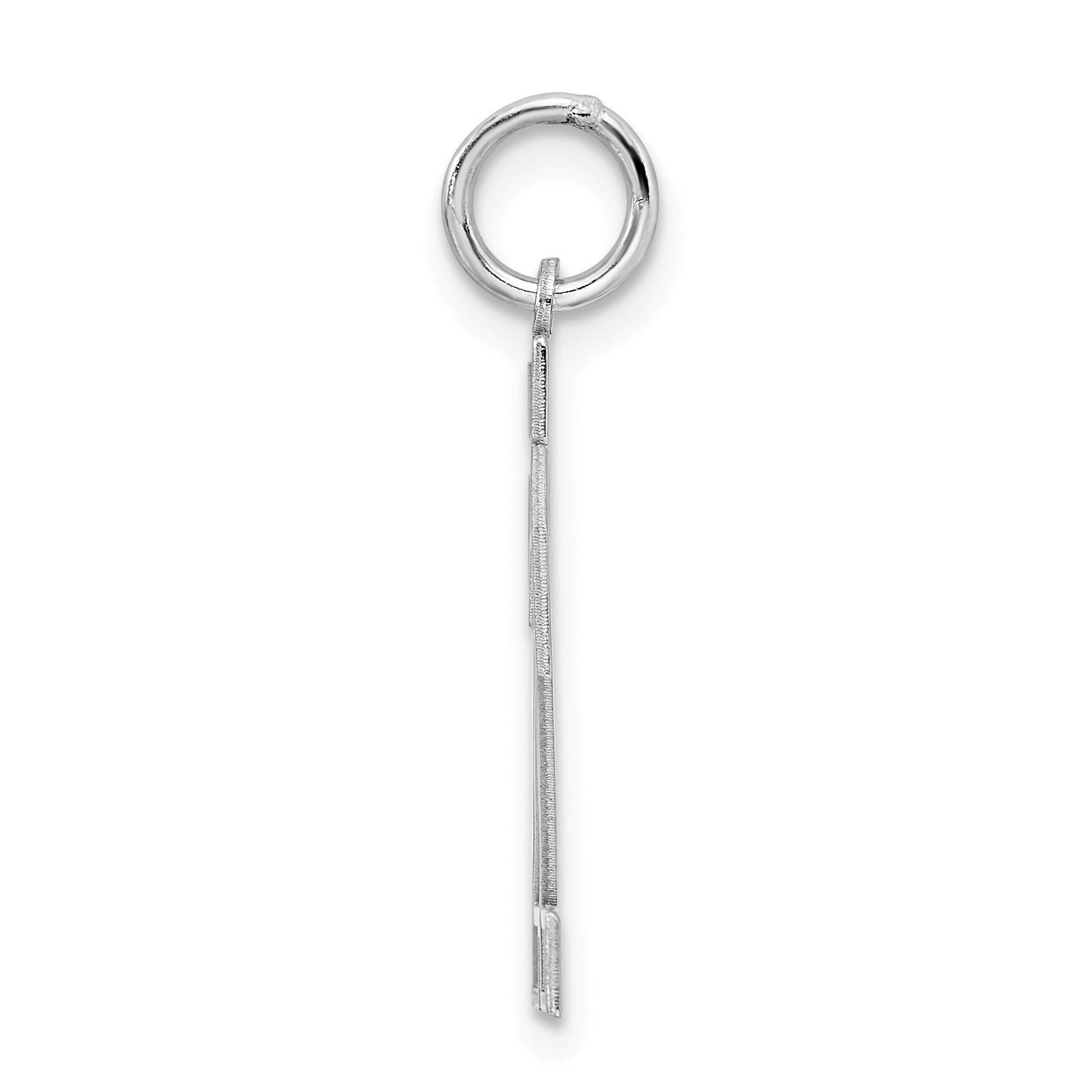 Sterling Silver/Rhodium-plated Satin Number 22 Charm Secondary image
