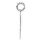 Sterling Silver/Rhodium-plated Satin Number 7 Charm