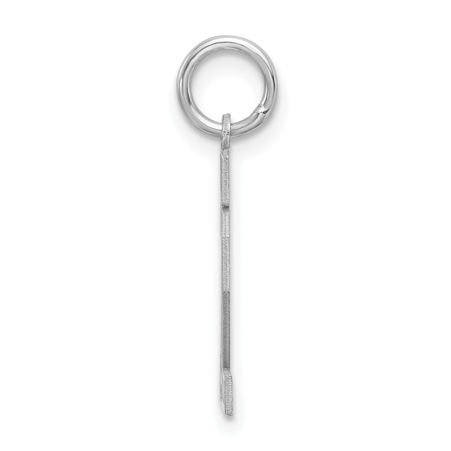 Sterling Silver/Rhodium-plated Satin Number 12 Charm Secondary image