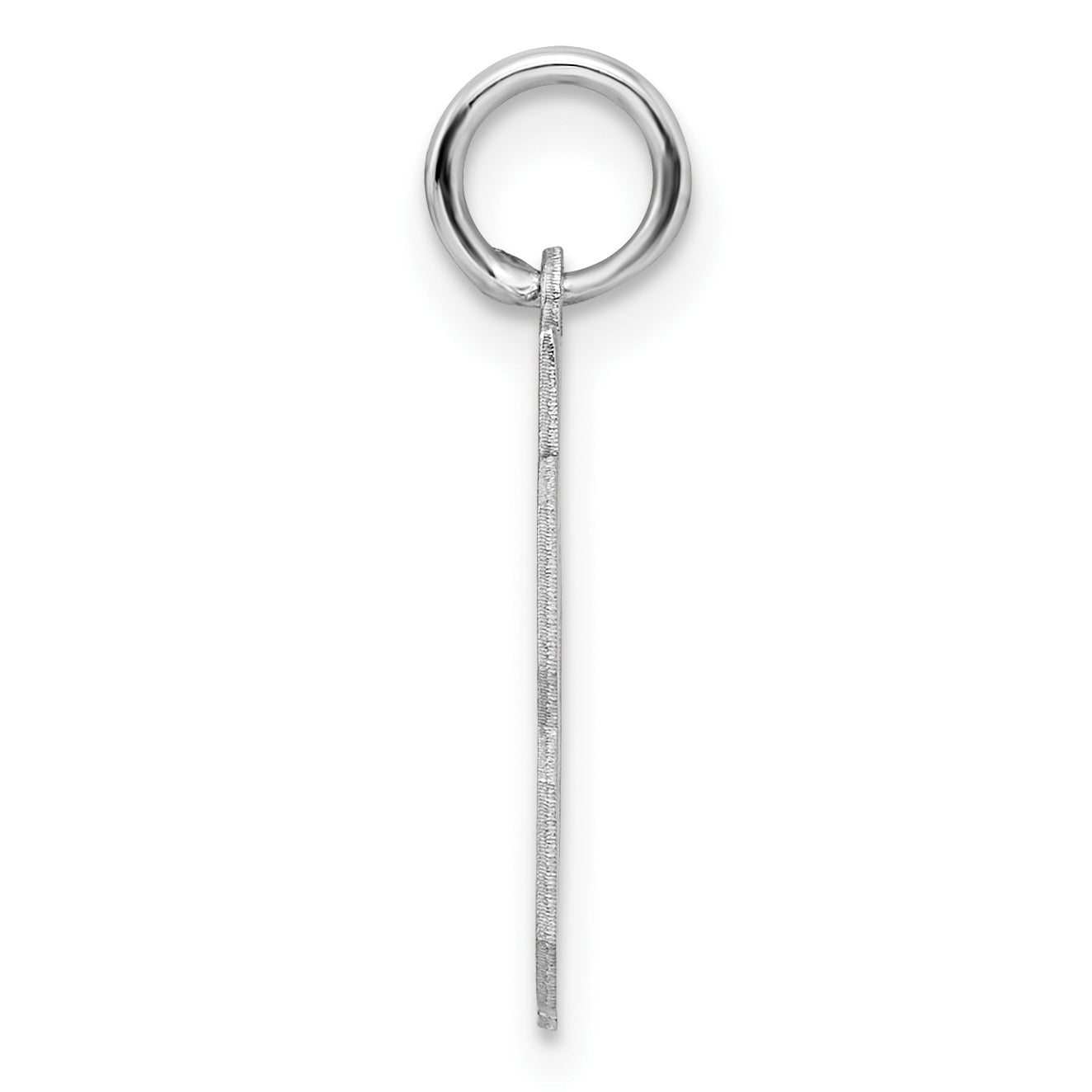 Sterling Silver/Rhodium-plated Satin Number 23 Charm Secondary image