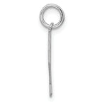 Sterling Silver Rhodium-plated Small Satin Number 32 Charm