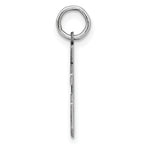 Sterling Silver Rhodium-plated Small Satin Number 36 Charm